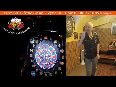 Ľuboš Betuš - Štefan Puškáš 16.03.23 (KH Darts League)