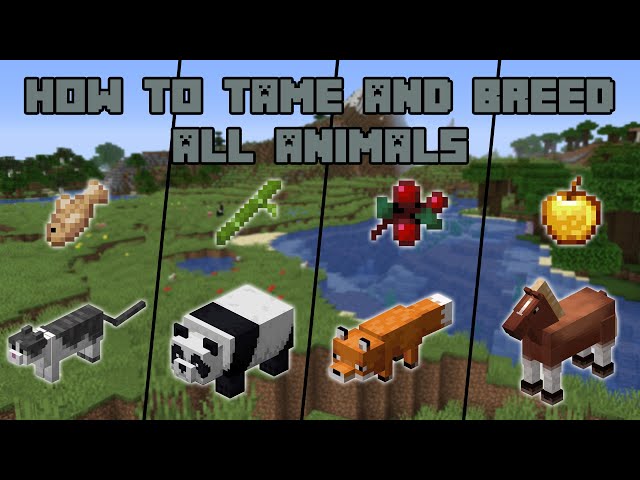 Where to find every animal in Minecraft