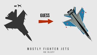 Military Aircraft Silhouette Guess Challenge 3D