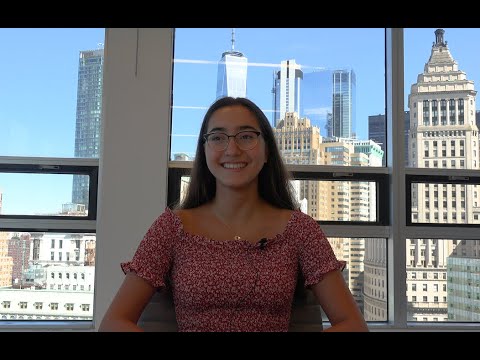 “It is a good opportunity to learn and express your passion—I would definitely recommend this internship” – Asli, High School Intern testimonial video thumbnail