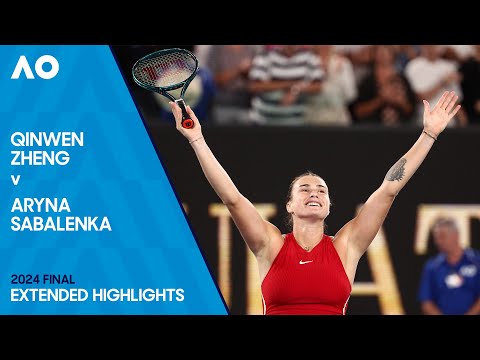 Qinwen Zheng v Aryna Sabalenka Extended Highlights | Australian Open 2024 Final