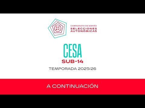 22 Selección Andaluza - Selección Catalana  I CESA Masculinas SUB 14 01/11/2025  I 🔴RFEF