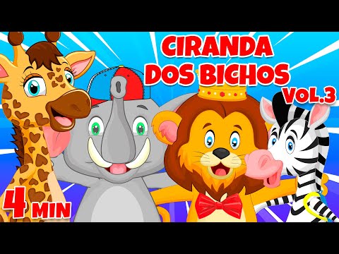 Ciranda dos Bichos Vol. 3 - Giramille 4 min | Desenho Animado Musical