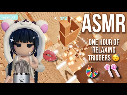 ROBLOX ASMR - ONE HOUR of Relaxing Triggers + Mouth Sounds (NO TALKING) 💗💤