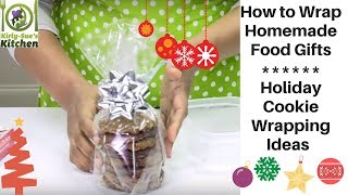 How to Wrap Homemade Food Gifts l Holiday Cookie Wrapping Ideas