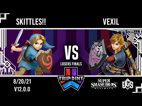 Tripoint Smash 110 - Losers Finals - SKITTLES!!(Young Link) Vs. Vexil(Link)