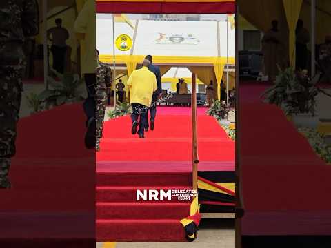 😂 President Museveni Jogging Back to His Seat After Speech at Kololo | NRM Delegates Conference