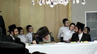 אדמו"ר סקולנר ט"ו בשבט טיש בבורו פארק ד'