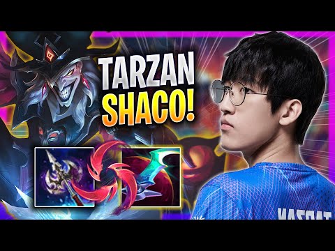 TARZAN DESTROYING WITH SHACO! - LNG Tarzan Plays Shaco JUNGLE vs Nunu! | Season 2023