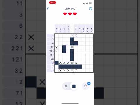 Number Puzzle LEVEL 1030 - Nonogram.com - YouTube