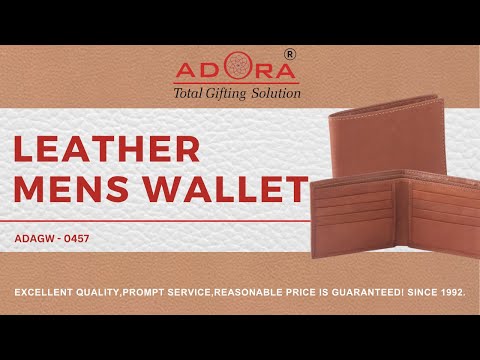 High Quality Real Leather Brown Mens Wallet