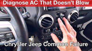AC Not Working AC Not Blowing / Jeep Wrangler w/ Failed TIPM or Blower Motor Dodge Ram Chrysler