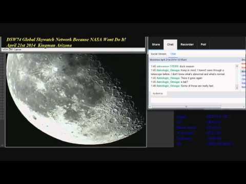 Flota de ovnis sobre la Luna .UFO MANIA April 21st 2014