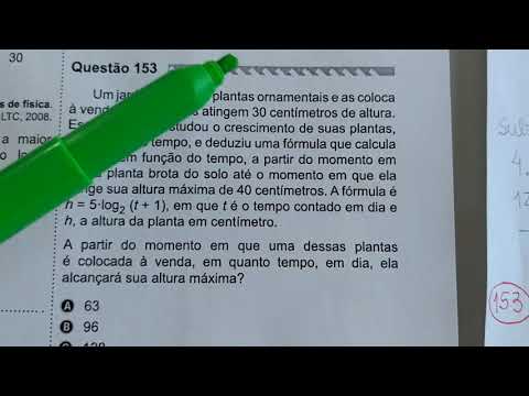 Q153 Matemática ENEM 2019 (amarelo): Um jardineiro cultiva plantas ornamentais e as coloca à venda