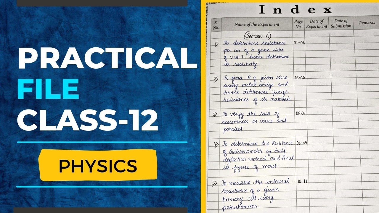Physics practical file class 12|best file with experiments and diagrams|2022-2023|knowledge booster