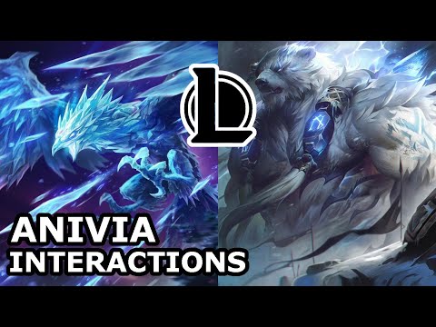 Anivia Interactions with Other Champions | VOLIBEAR TAKES CARE OF HER | League of Legends Quotes