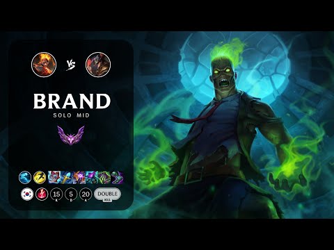 Brand Mid vs Twisted Fate - KR Master Patch 14.4