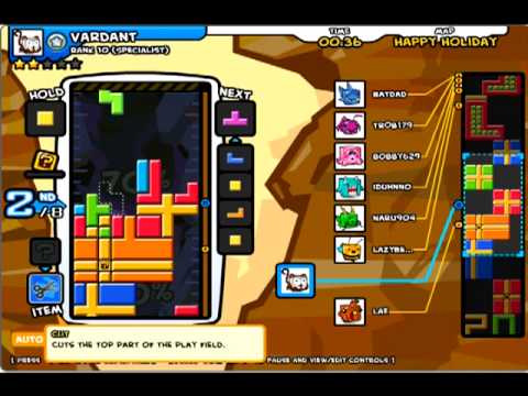Tetris Friends: Rally 8P Gameplay