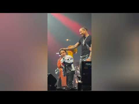 G Herbo,son Yosohn joined his dad on stage for their song and his mama Ari Fletcher