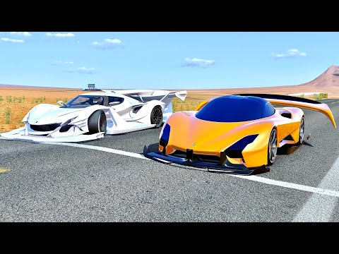 Apollo Intensa Emozione GTR vs SSC Tuatara GTR - Desert Drag Race