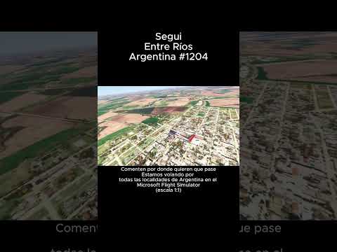 Segui, Entre Ríos desde el Microsoft Flight Simulator #aldeasegui #entrerios #msfs #argentina