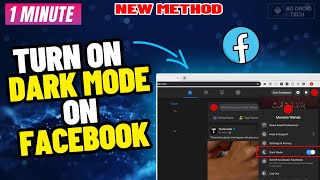 How to Turn on Facebook Dark Mode on laptop/pc 2024