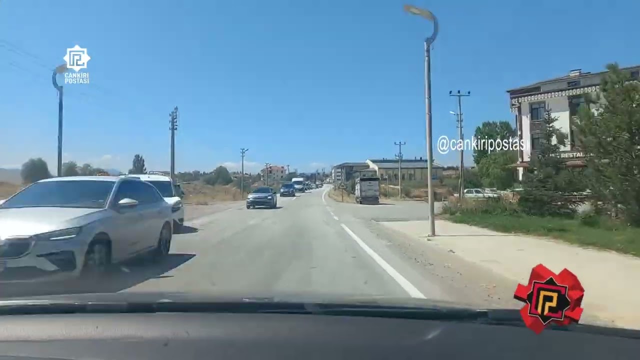 Çerkeş’te zincirleme kaza kamerada