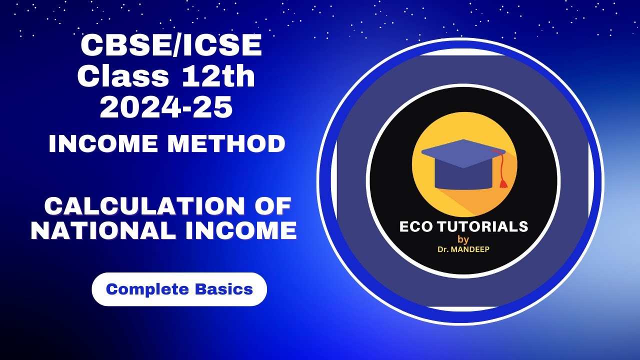Class12 Macroeconomics| Chapter 2| Income Method- National Income Accounting I Using Income method|