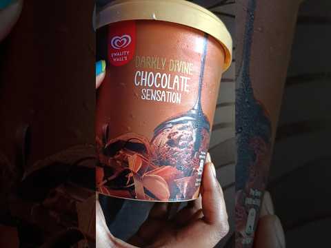 Darkly Divine Chocolate Sensation #chocolate #trending #icecream #shorts #kwalitywalls #viral