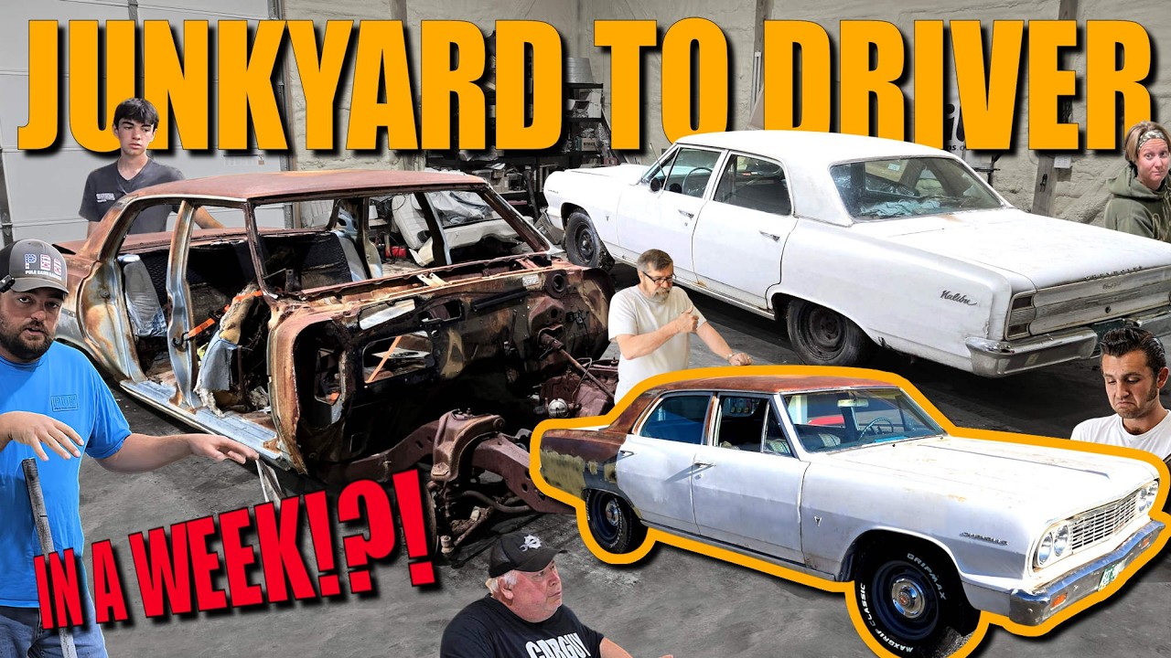 We Built Our Honeymoon Car in 7 Days (From Two Junkyard Chevelles)