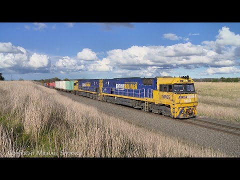 5MP2 Pacific National Steel Train With Additional Container Loading (25/7/2024) - PoathTV Railways