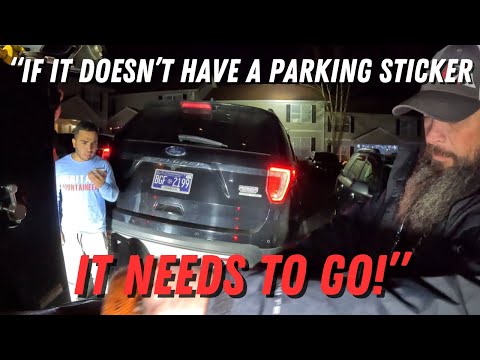 This Apartment Complex Asked Us To Help With Their Parking Lot | Confrontation Arises