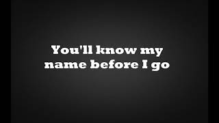 Guy Sebastian - Before I Go (You&#39;ll know my name) lyrics