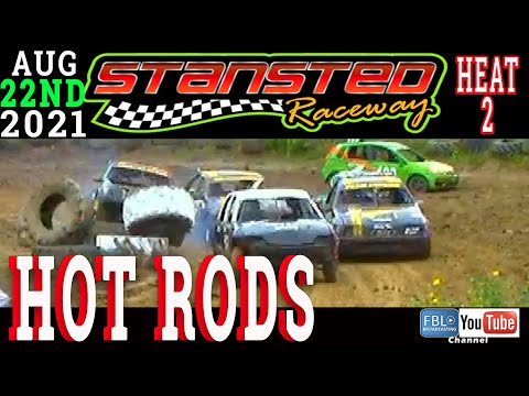 Stansted Raceway. HOT RODS. HEAT 2. 22ND AUGUST 2021. Stock car. Banger racing. Dirt Racing.