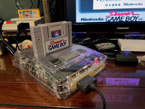 Super Famicom Clear Replacement Case (Shell) with SNES Cover Pack