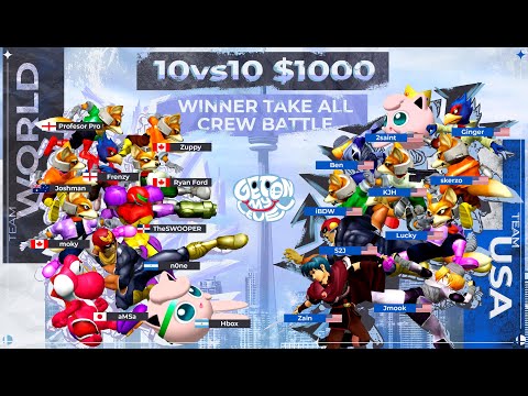 GOML 2022 - USA Vs. The World - SSBM Smash Melee Crew Battle