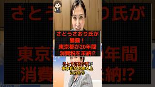 【衝撃】さとうさおり氏が東京都が20年間消費税を未納している事を告発！ #shorts #政治 #時事 #さとうさおり