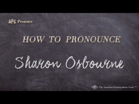 How to Pronounce Sharon Osbourne (Real Life Examples!)