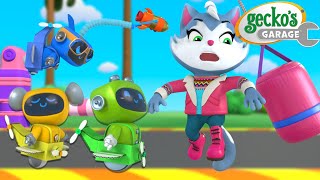 Kat's Plane Race | Gecko's Garage | Obstacles & Adventures | Trucks For Children | Cartoons for Kids