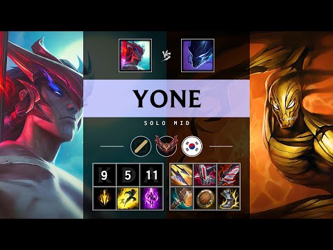 Yone Mid vs Nocturne: Rampage - KR Grandmaster Patch 14.24
