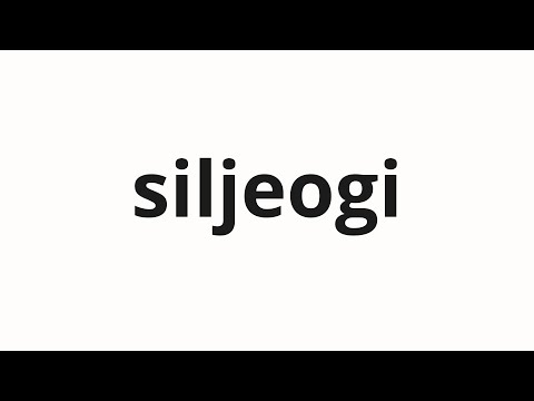 How to pronounce siljeogi | 실적이 (Earnings in Korean)
