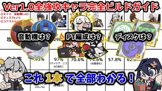 【ゼンゼロ】そのキャラはこう育てろ！Ver1.0の全強攻キャラの理想ステータス・音動機・ディスク・PT編成を1つにまとめたオールインワン動画