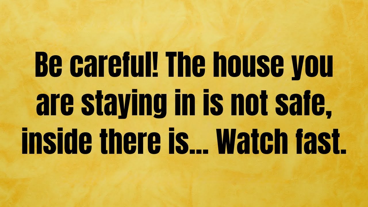🔴 Be careful! The house you are staying in is not safe.. | God Message Today | God Message