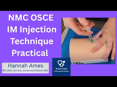 NMC OSCE Intramuscular Injection Technique no PPE