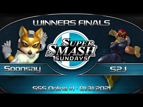 Super Smash Sundays Online #1 Soonsay (Fox) vs. S2J (Falcon) - SSBM Singles Winners Finals