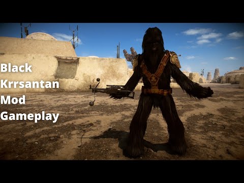 Star Wars Battlefront II - Black Krrsantan Mod Gameplay (Book of Boba Fett)