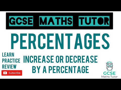 Increase or Decrease by a Percentage (Using a Multiplier!) | Grade 5 Crossover | GCSE Maths Tutor