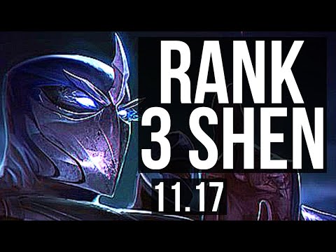 SHEN vs WUKONG (TOP) (DEFEAT) | Rank 3 Shen, 6 solo kills | TR Grandmaster | v11.17