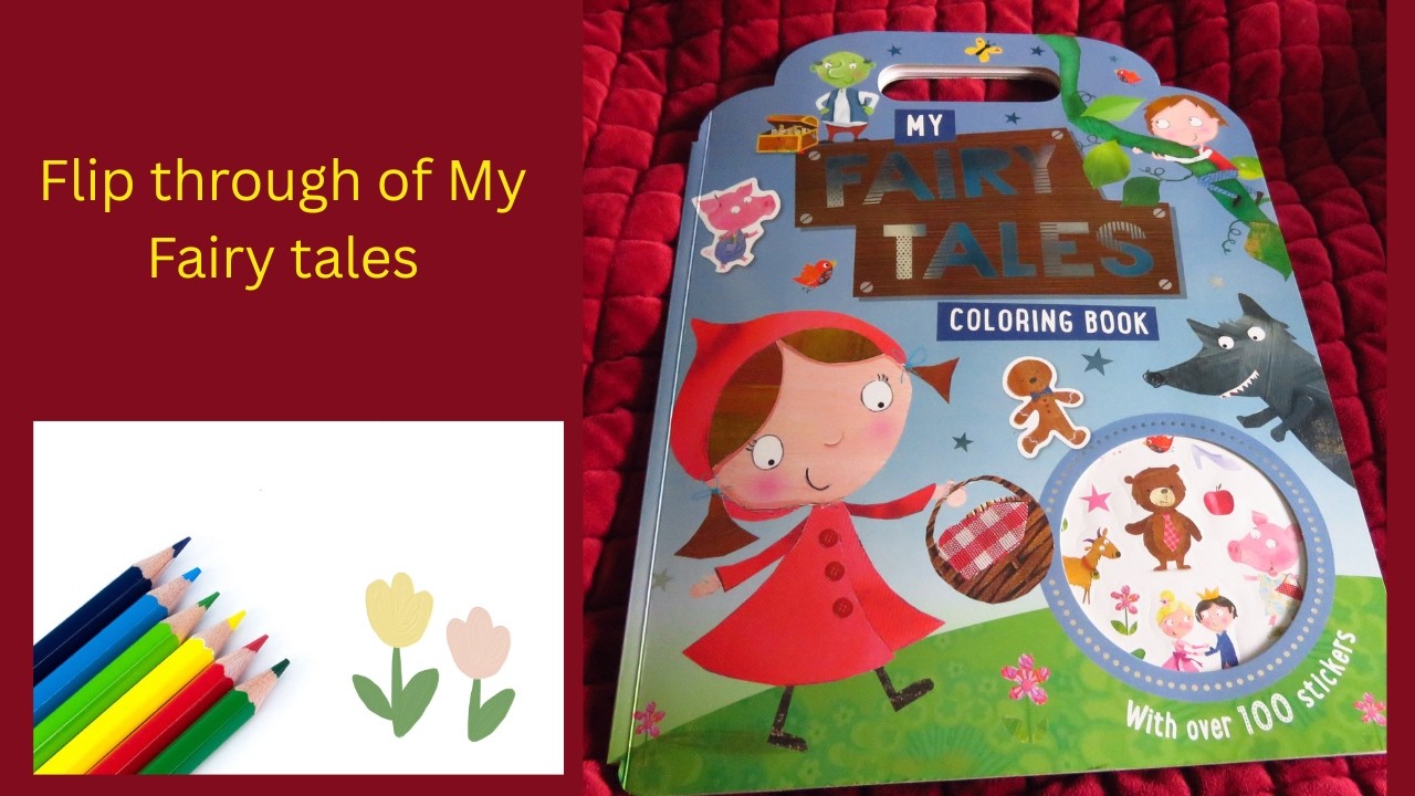Flip through of my fairy tales book #adultcoloring 