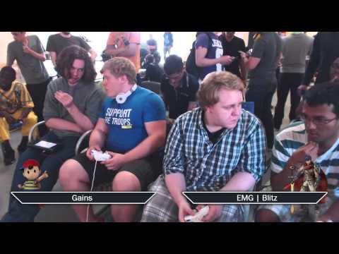 Smash 4 Arcadian - Gains (Luigi, Ness) vs EMG | Blitz (Ike) - Singles Winners Bracket